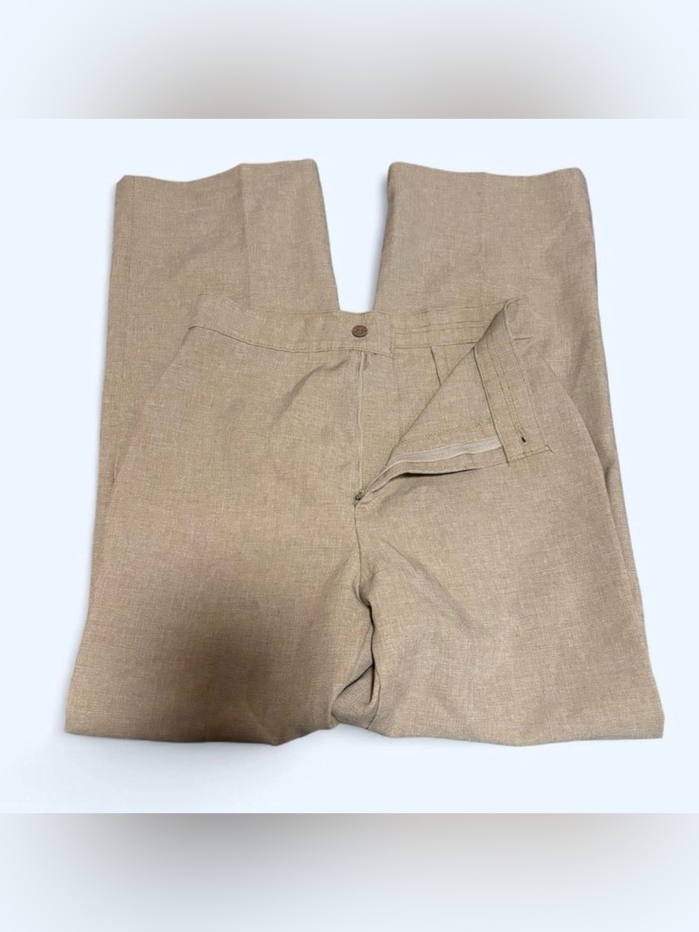 Vintage 70s Levi Strauss Bend Over Trouser Pants Sz 12 High Waist Straight Leg - Picture 4 of 8